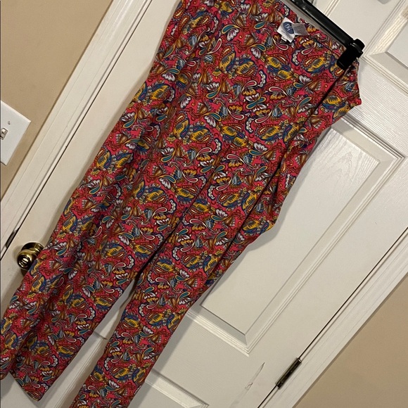 Diane Gilman Multicolor Paisley Wide Leg Pants - Picture 1 of 4